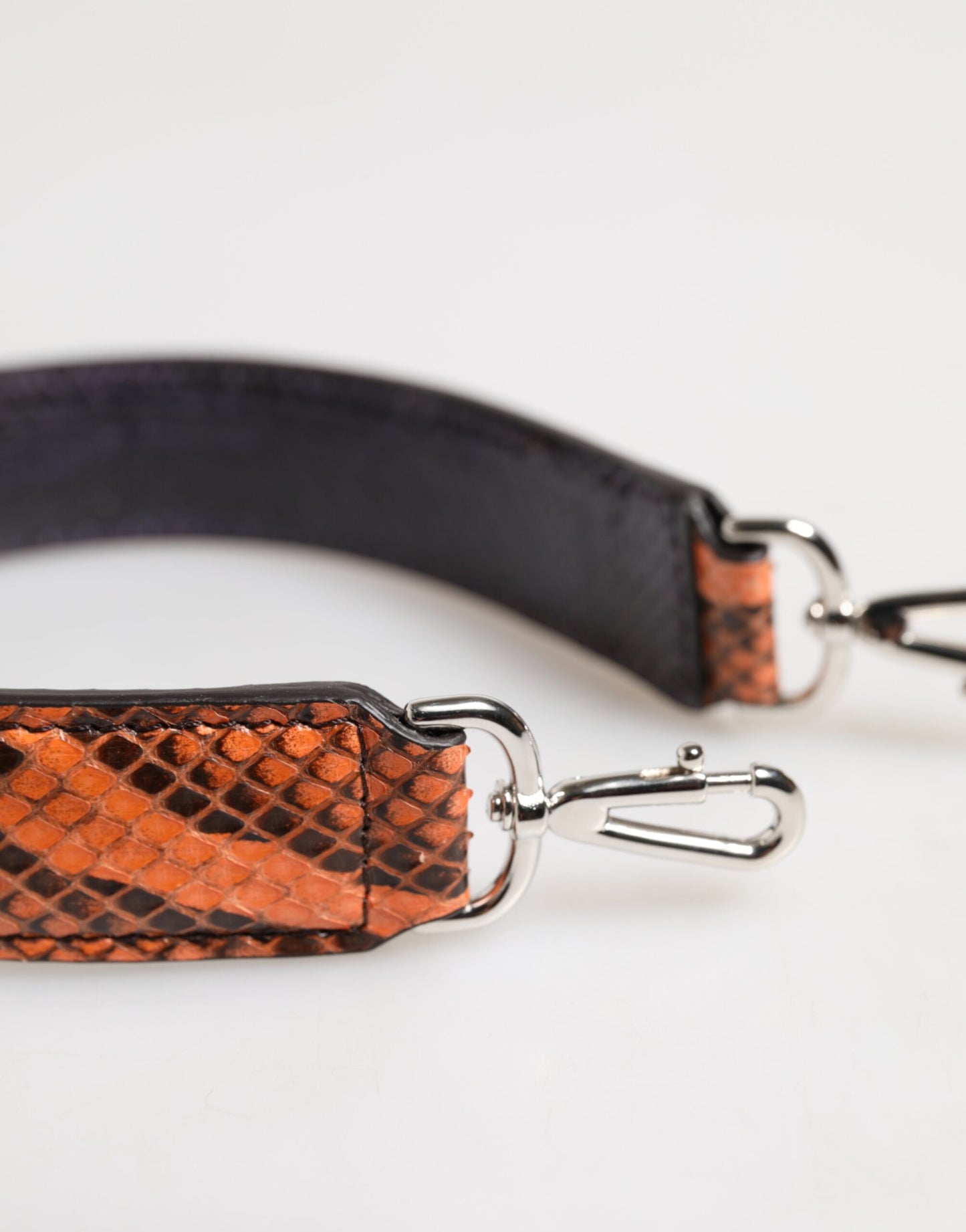 Sac bandoulière en cuir exotique orange Dolce & Gabbana