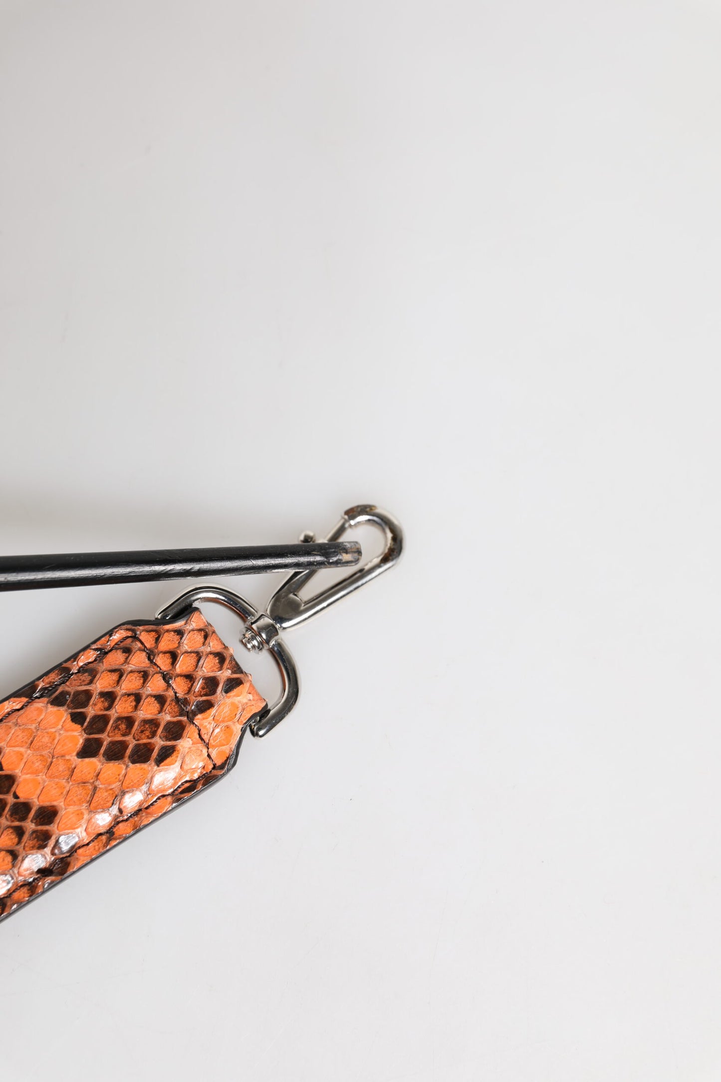 Sac bandoulière en cuir exotique orange Dolce & Gabbana