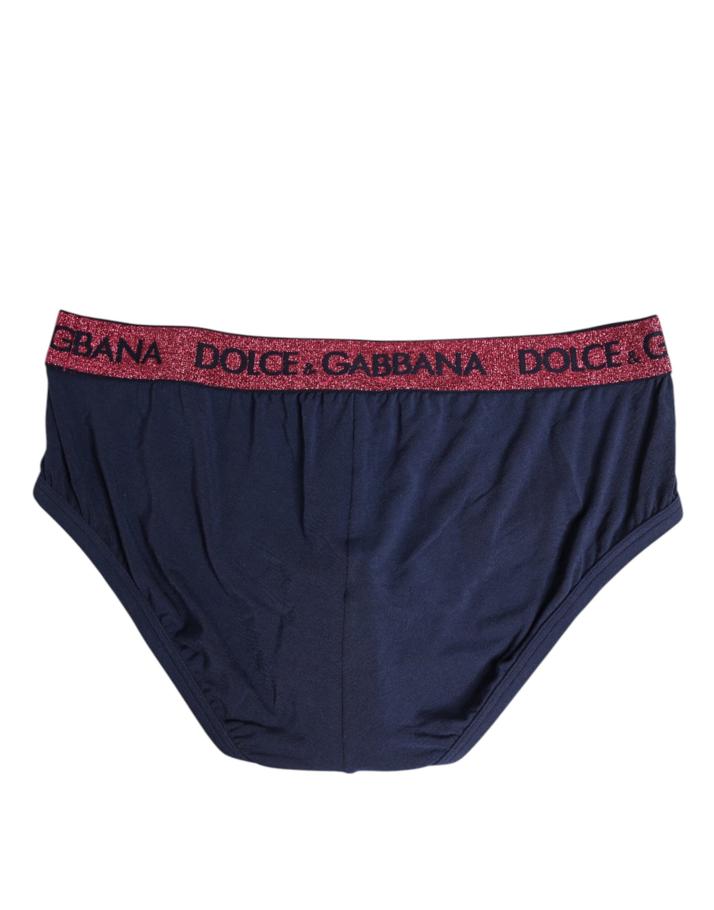 Sous-vêtement classique extensible Dolce & Gabbana à logo bleu et rouge