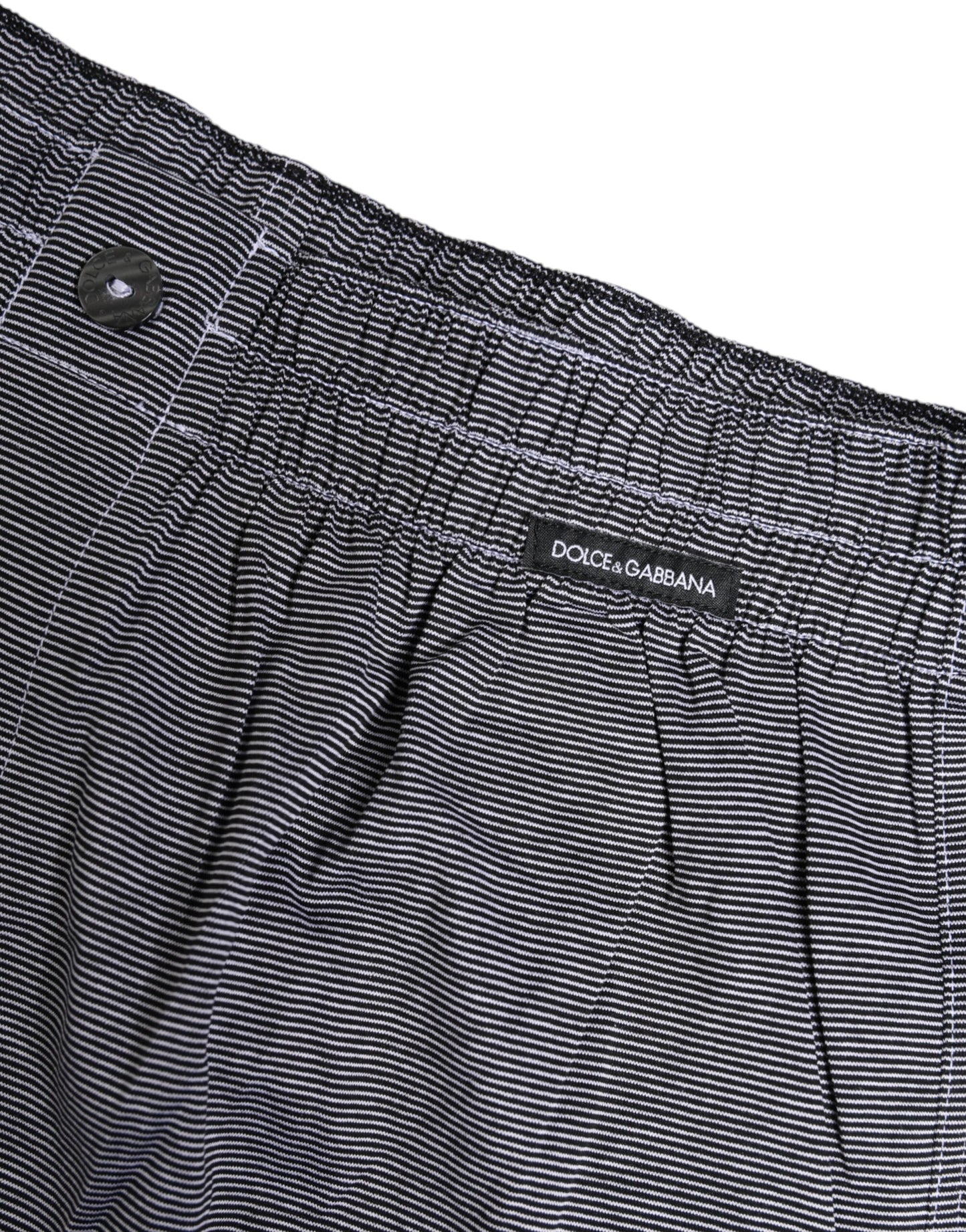 Boxer classique en coton à rayures grises Dolce & Gabbana