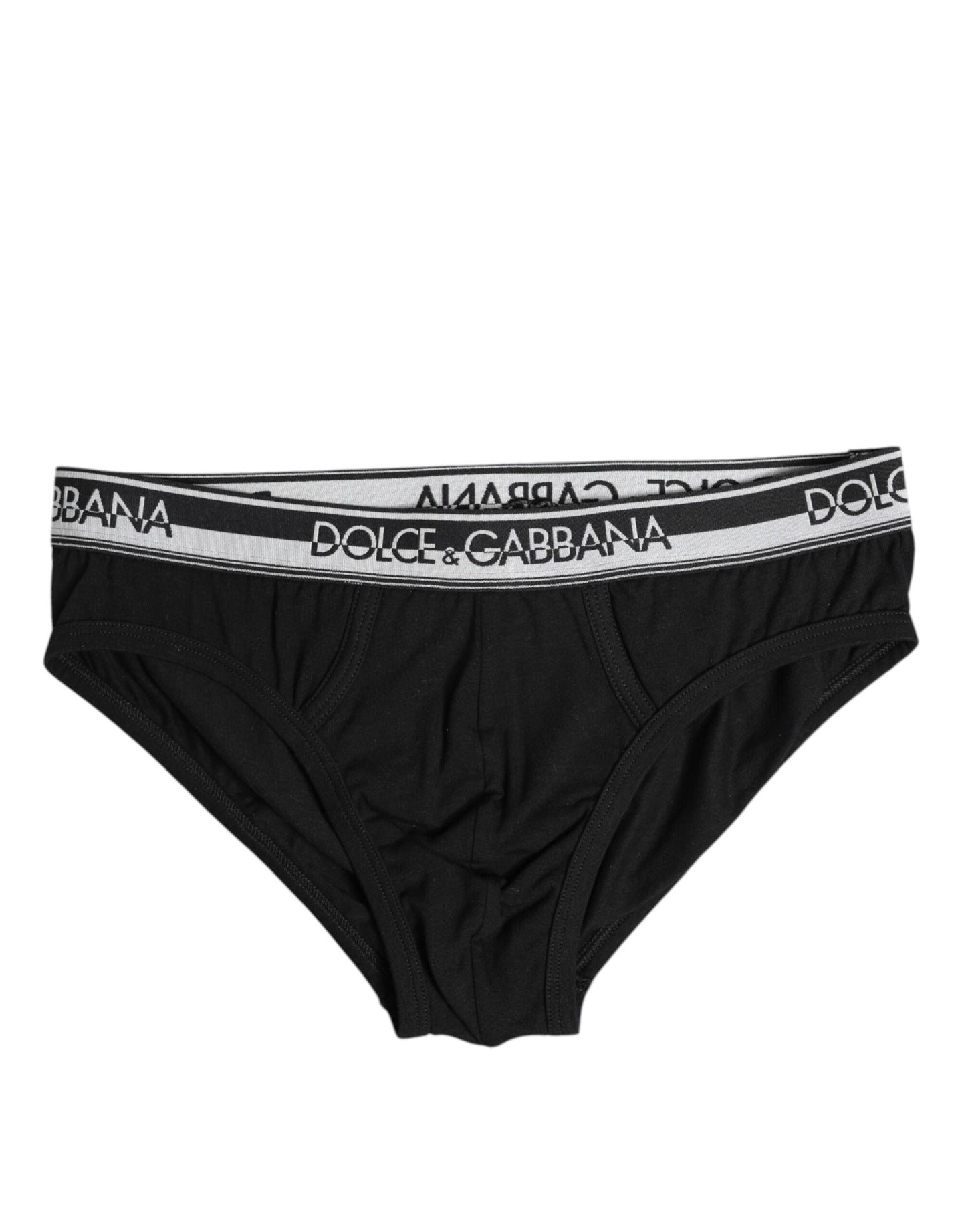 Sous-vêtement classique en coton stretch noir Dolce & Gabbana