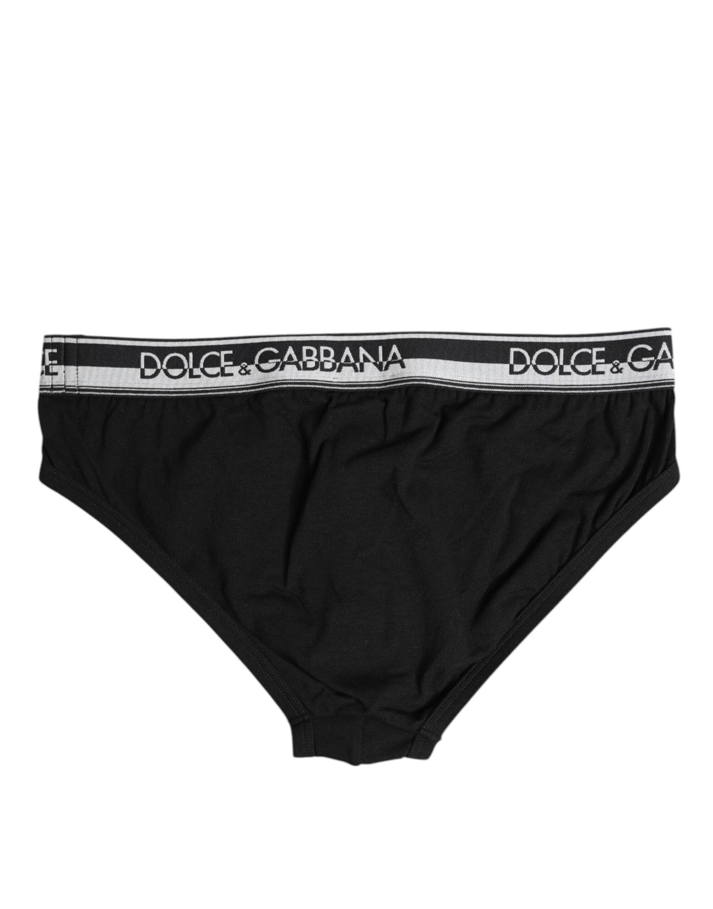 Sous-vêtement classique en coton stretch noir Dolce & Gabbana