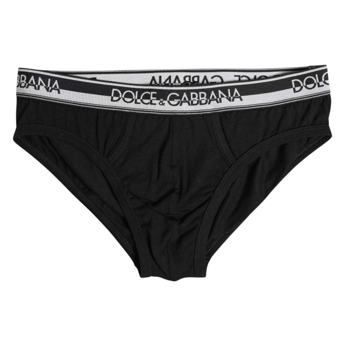 Sous-vêtement classique en coton stretch noir Dolce & Gabbana