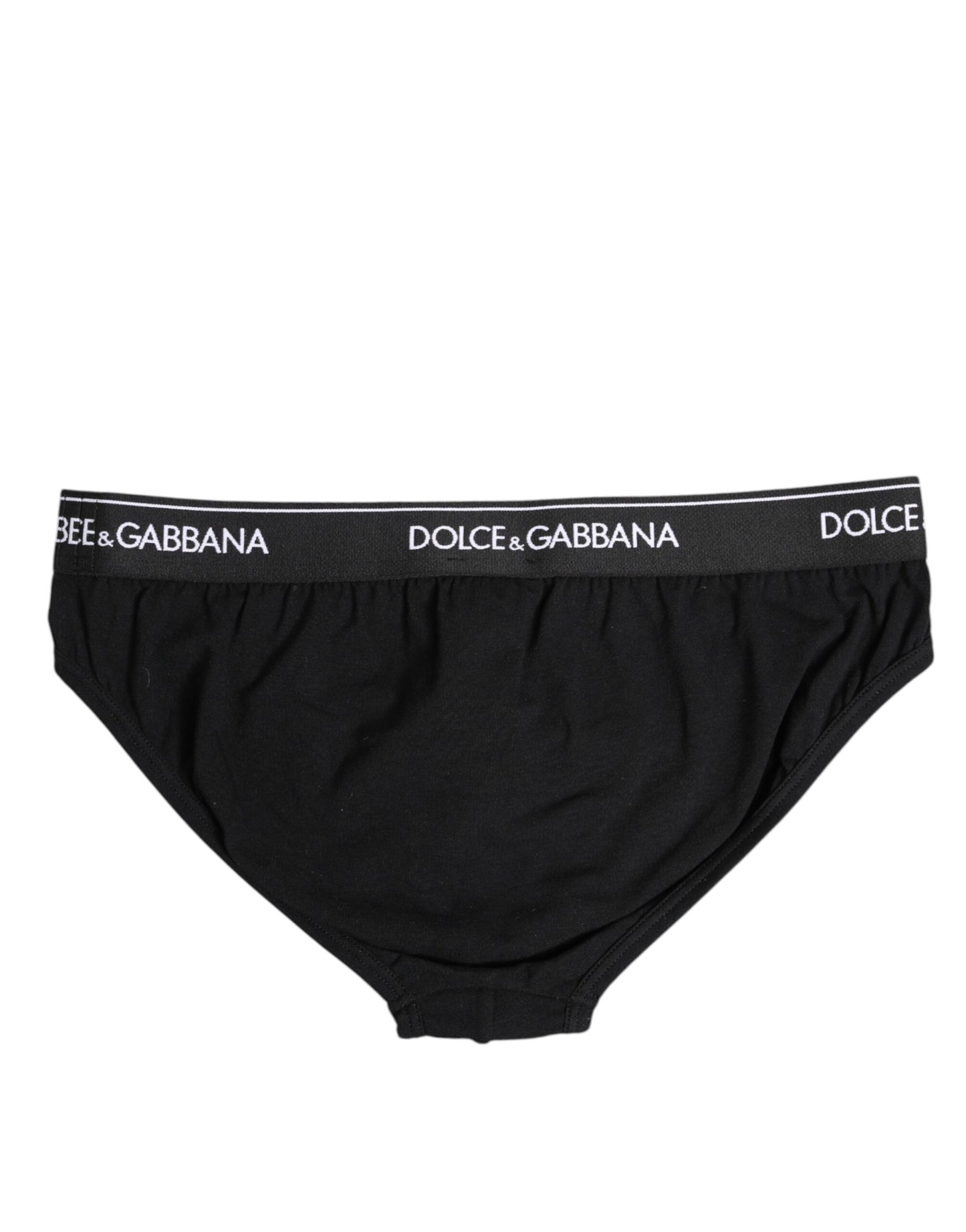Sous-vêtement classique en coton stretch noir Dolce & Gabbana