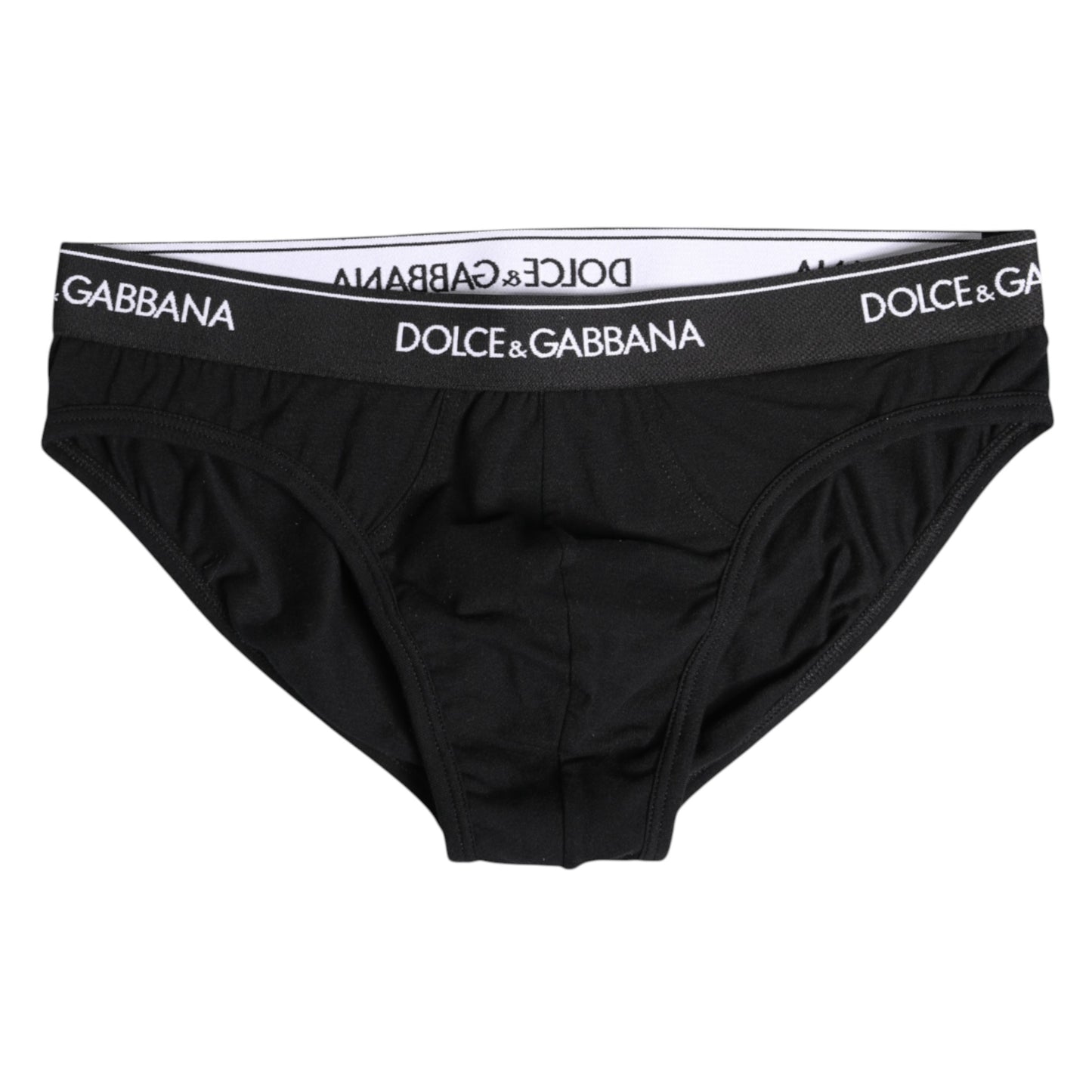 Sous-vêtement classique en coton stretch noir Dolce & Gabbana