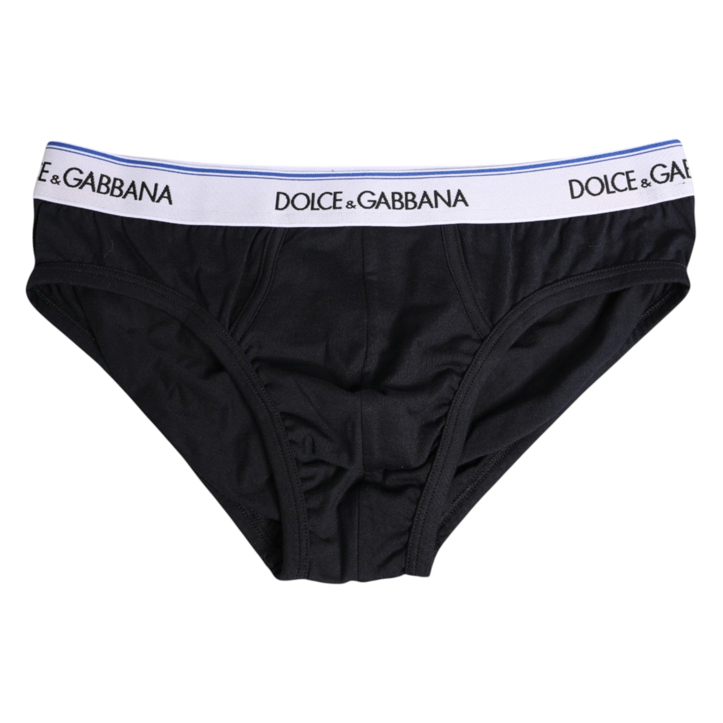 Sous-vêtement classique en coton stretch noir Dolce & Gabbana
