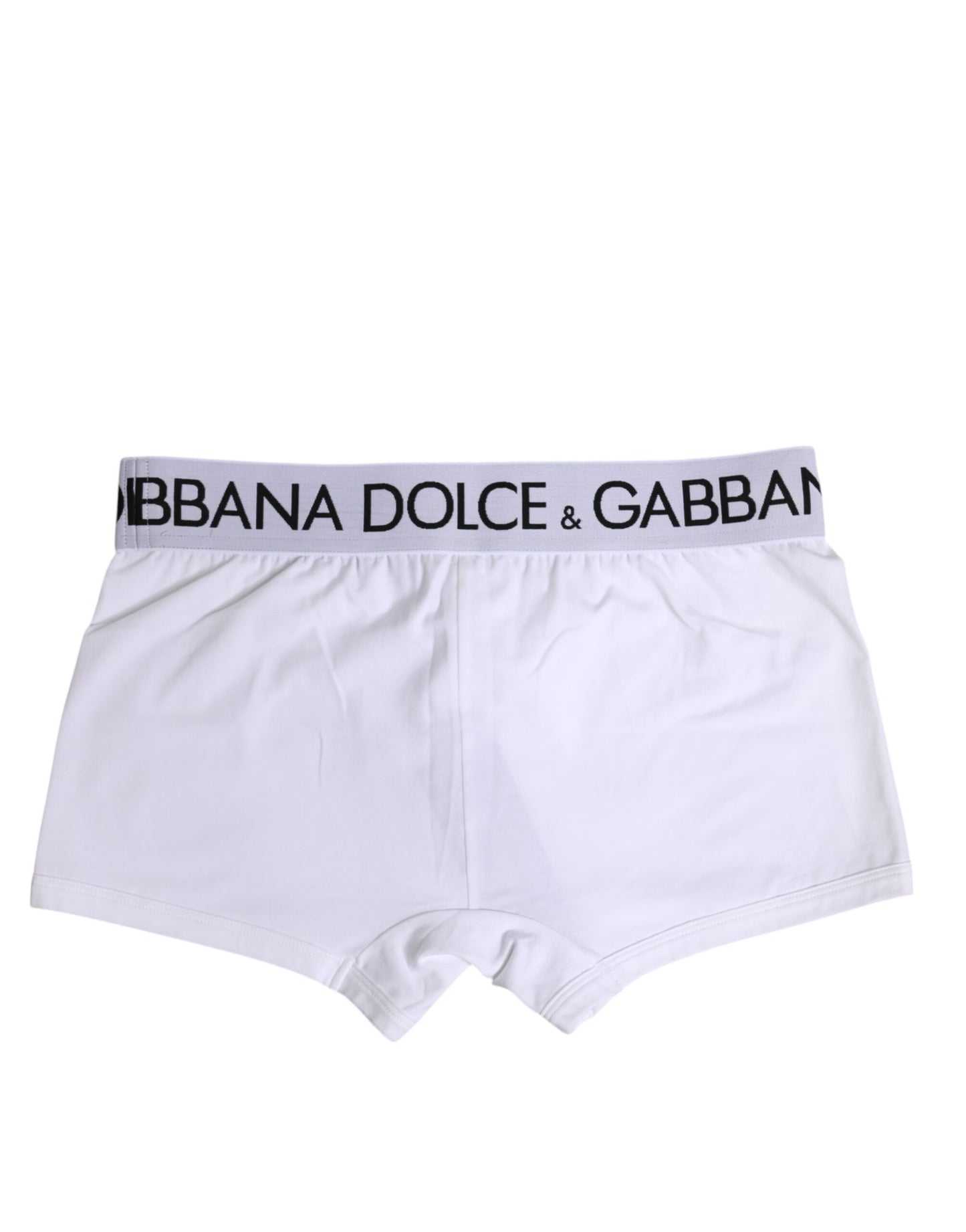 Boxer classique en coton stretch blanc Dolce & Gabbana