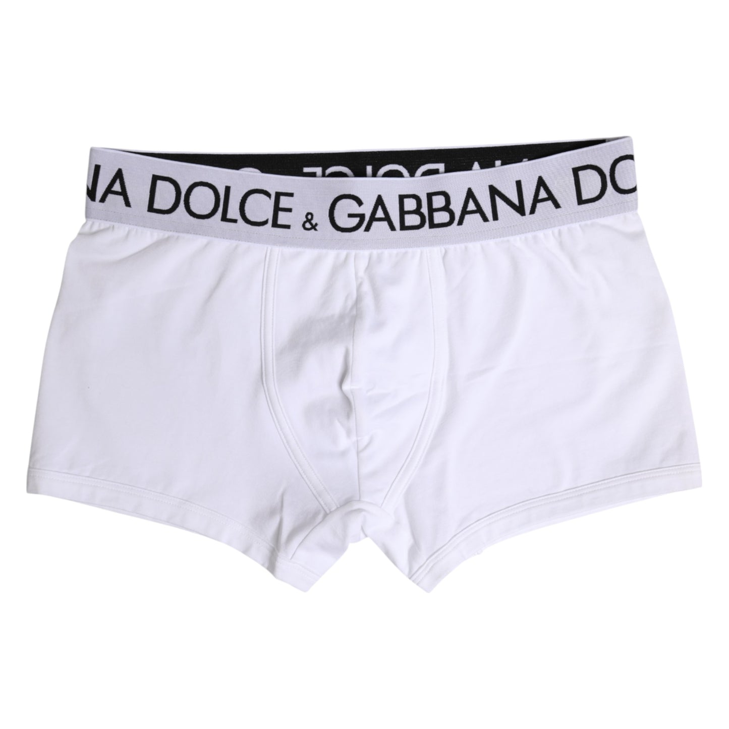 Boxer classique en coton stretch blanc Dolce & Gabbana