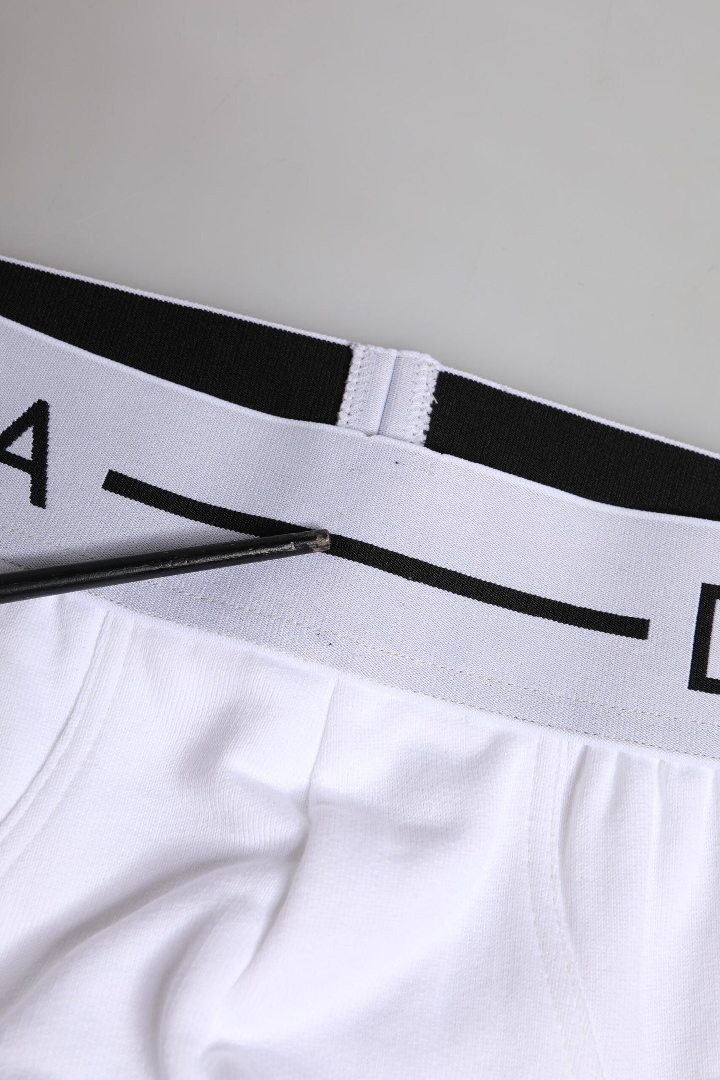 Sous-vêtement classique en coton stretch blanc Dolce & Gabbana