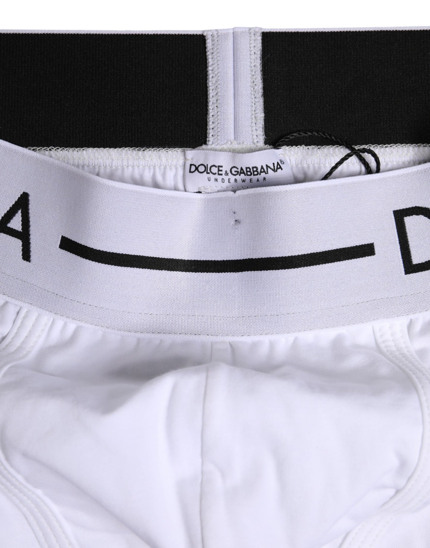 Boxer classique en coton stretch blanc Dolce & Gabbana