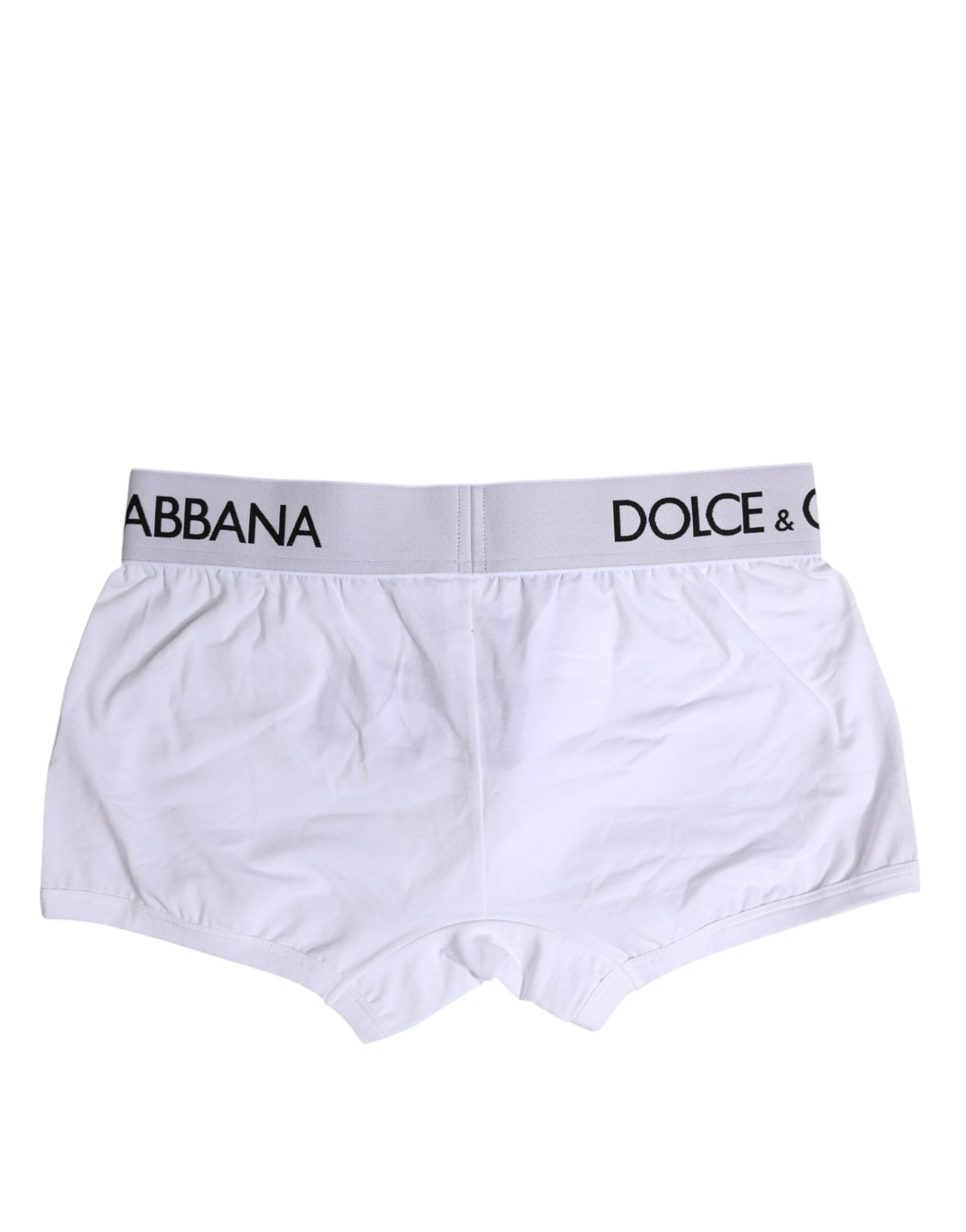 Boxer classique en coton stretch blanc Dolce & Gabbana