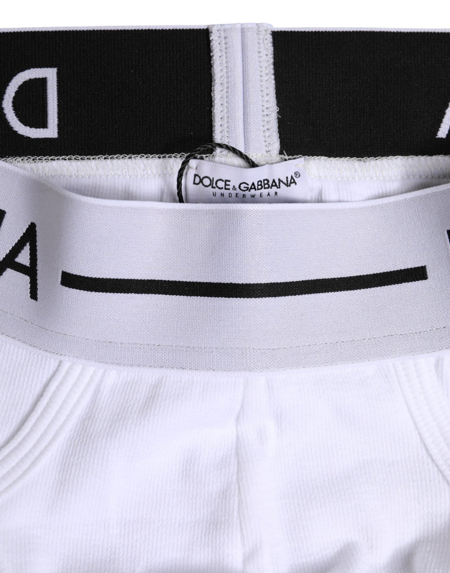 Sous-vêtement classique en coton stretch blanc Dolce & Gabbana