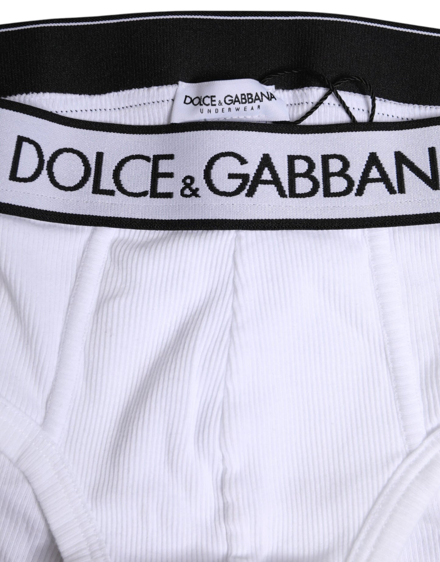 Sous-vêtement classique en coton stretch blanc Dolce & Gabbana