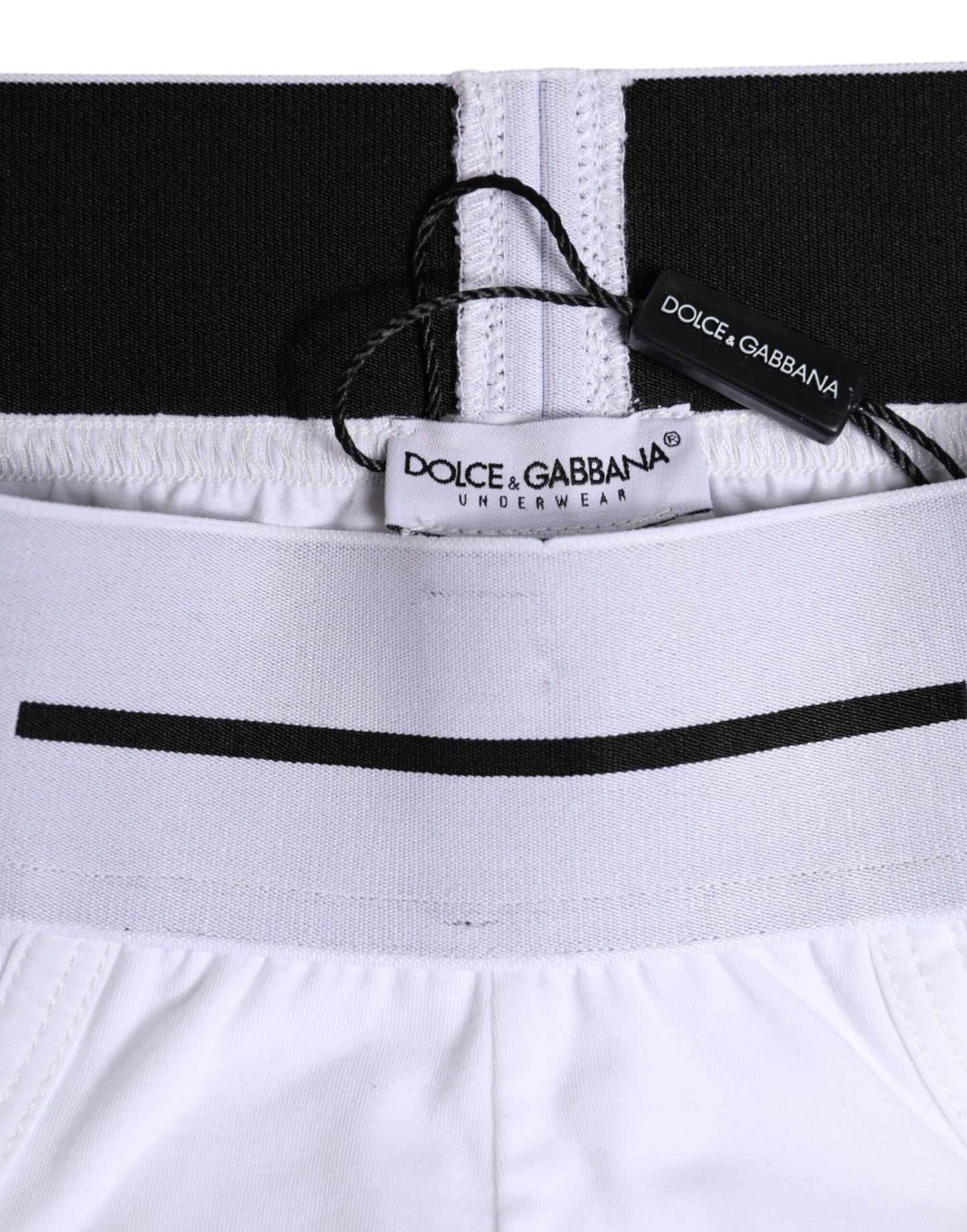 Sous-vêtement classique en coton stretch blanc Dolce & Gabbana