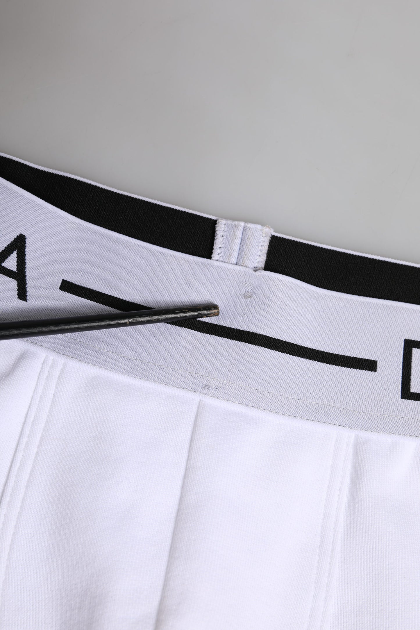 Boxer classique en coton stretch blanc Dolce & Gabbana