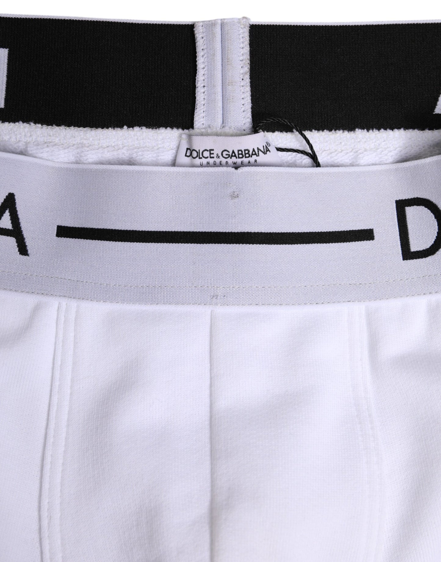 Boxer classique en coton stretch blanc Dolce & Gabbana
