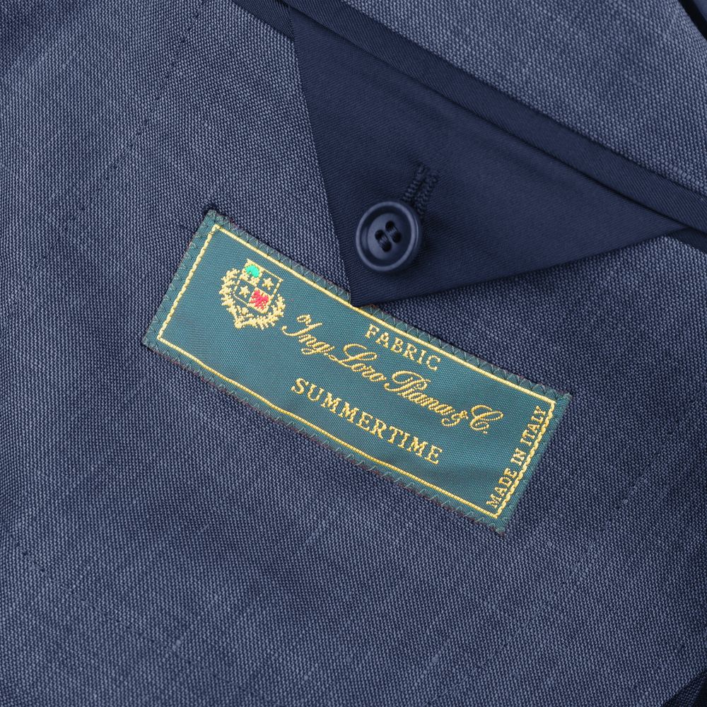 Blazer en lin bleu fabriqué en Italie