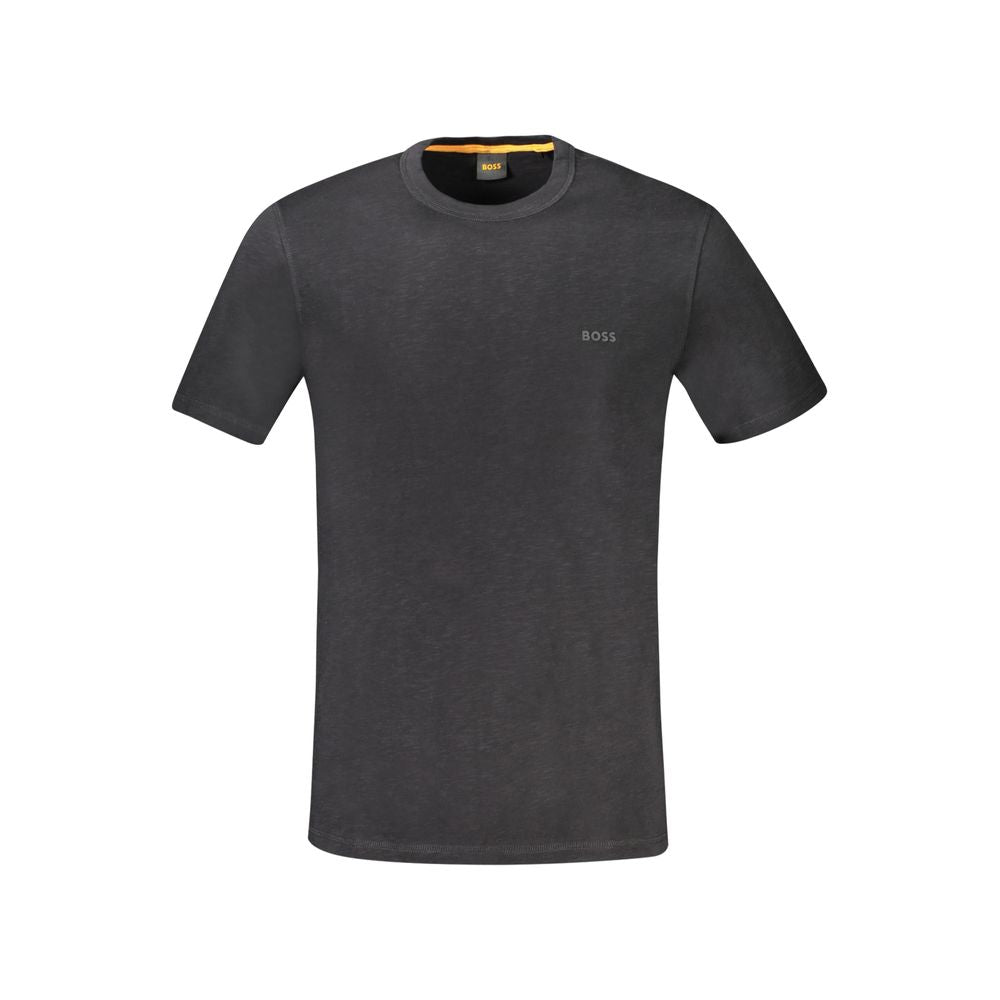 T-shirt en coton noir Hugo Boss