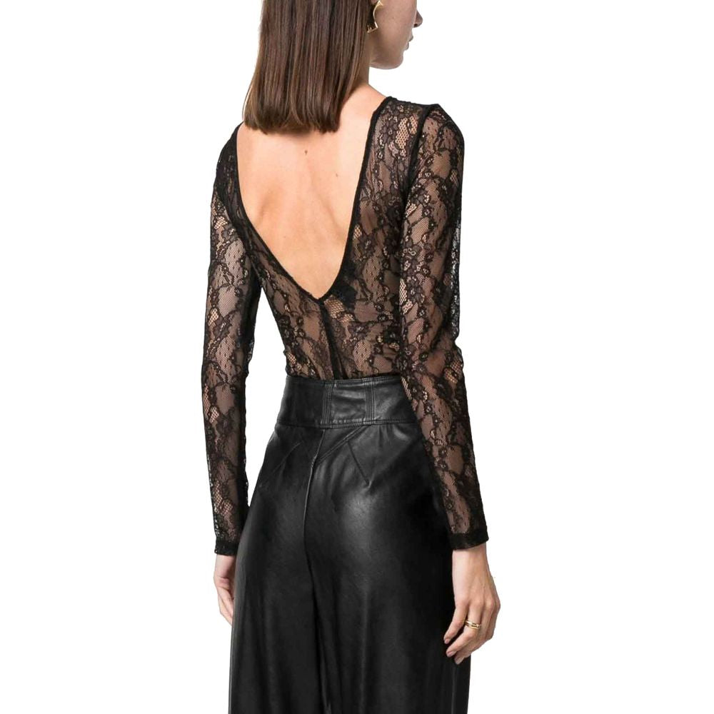 PINKO Black Nylon Tops & T-Shirt by PINKO