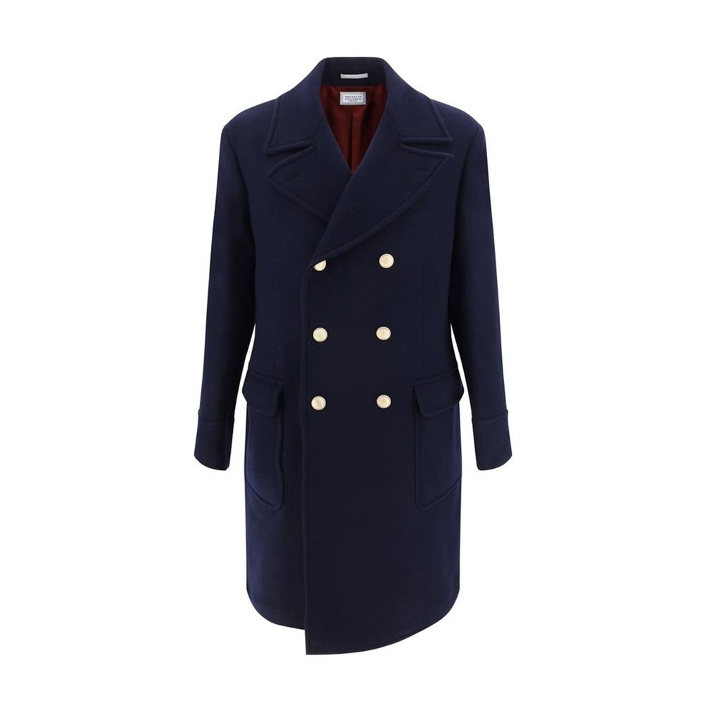 Brunello Cucinelli Manteau Martingale Double Boutonnage