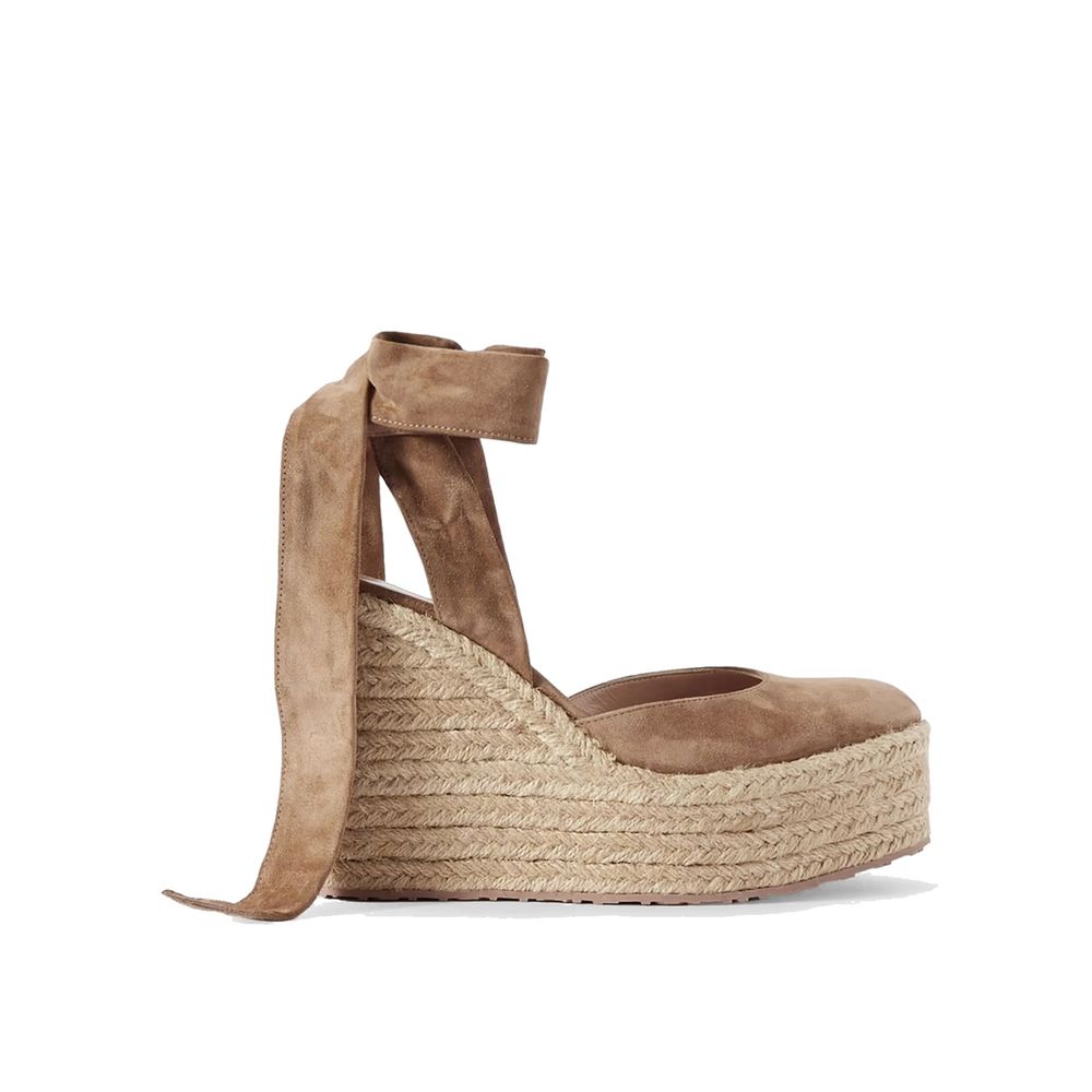 Gianvito Rossi Suede Wedge Espadrilles by Gianvito Rossi