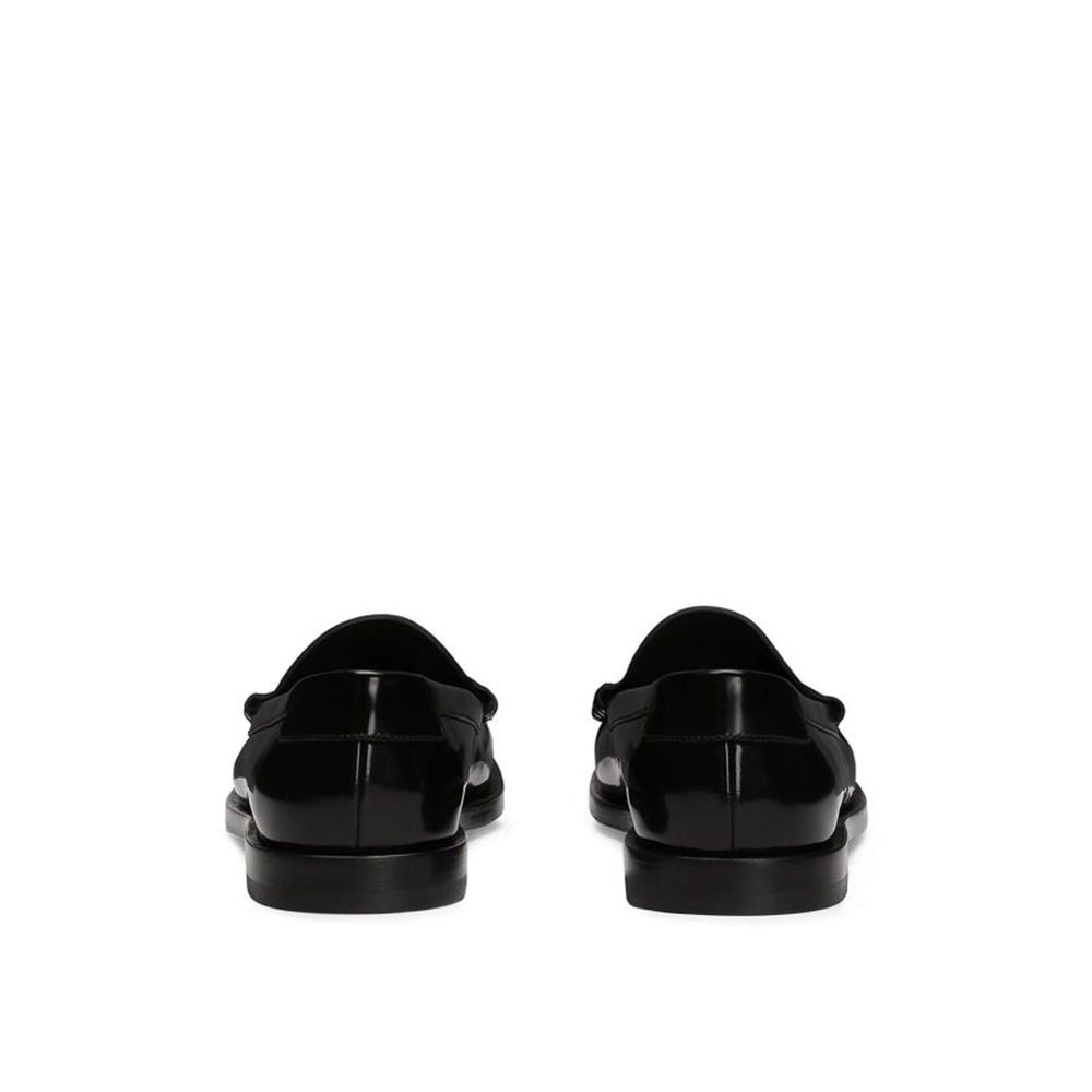 Mocassins en cuir à logo Dolce & Gabbana
