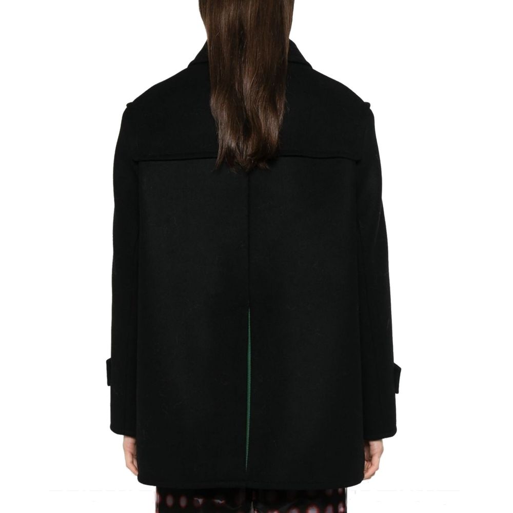 Manteau croisé en laine Gucci