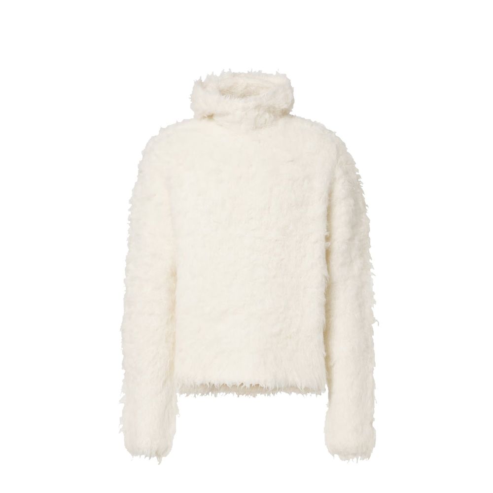Sweat à capuche en mélange d'alpaga Acne Studios