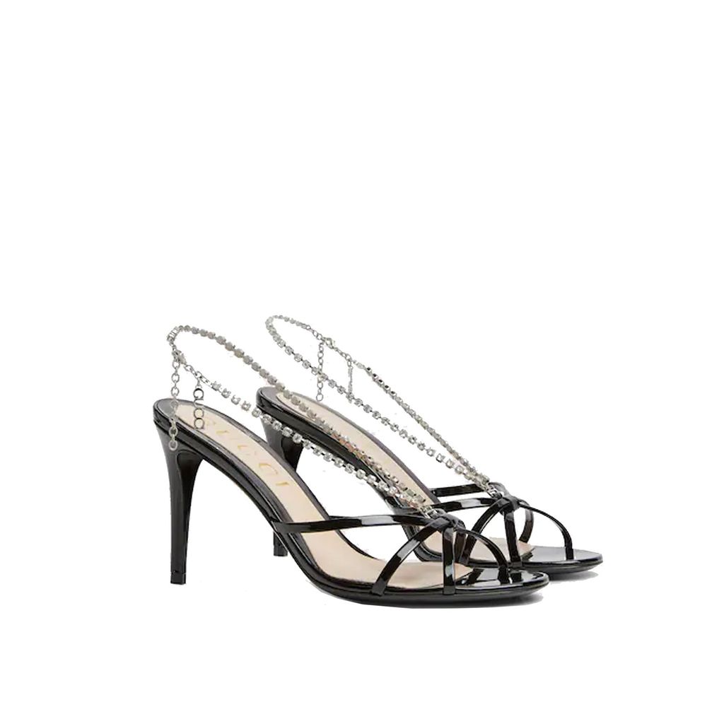 Sandales à chaîne en cristal Gucci