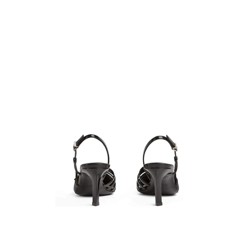 Escarpins à bride arrière en cuir Gucci