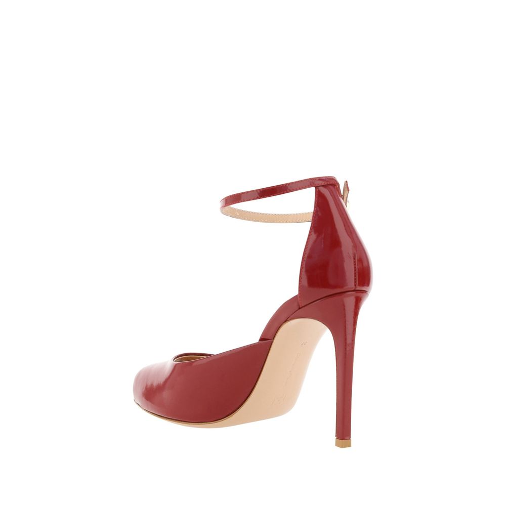 Gianvito Rossi Nuit 95 Glossed Leather Pumps