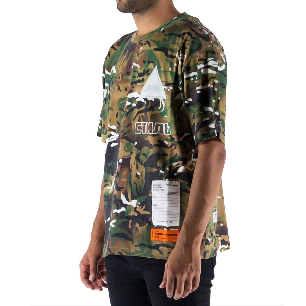 T-shirt camouflage Heron Preston
