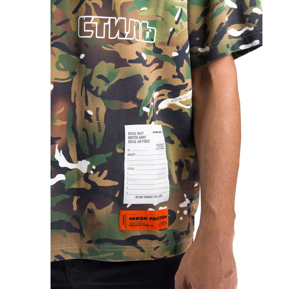 T-shirt camouflage Heron Preston