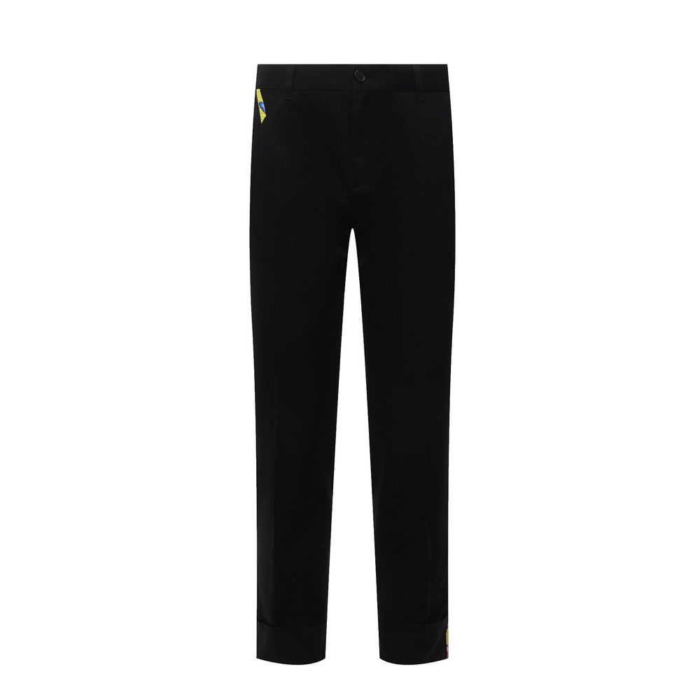 Pantalon en gabardine de coton Versace