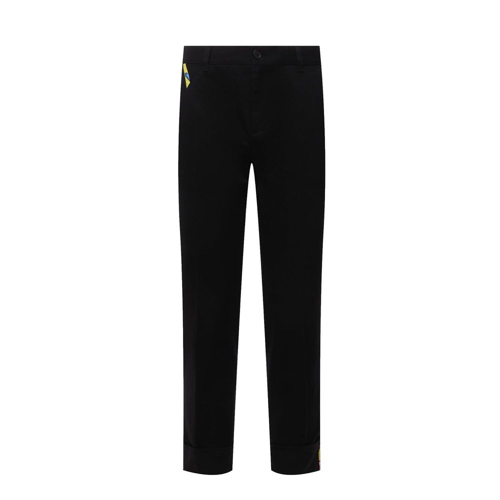 Pantalon en gabardine de coton Versace