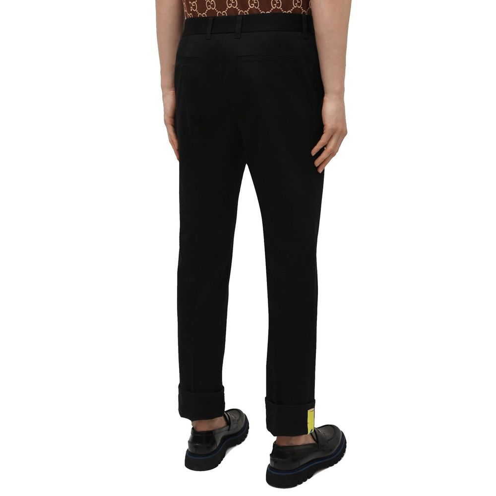 Pantalon en gabardine de coton Versace