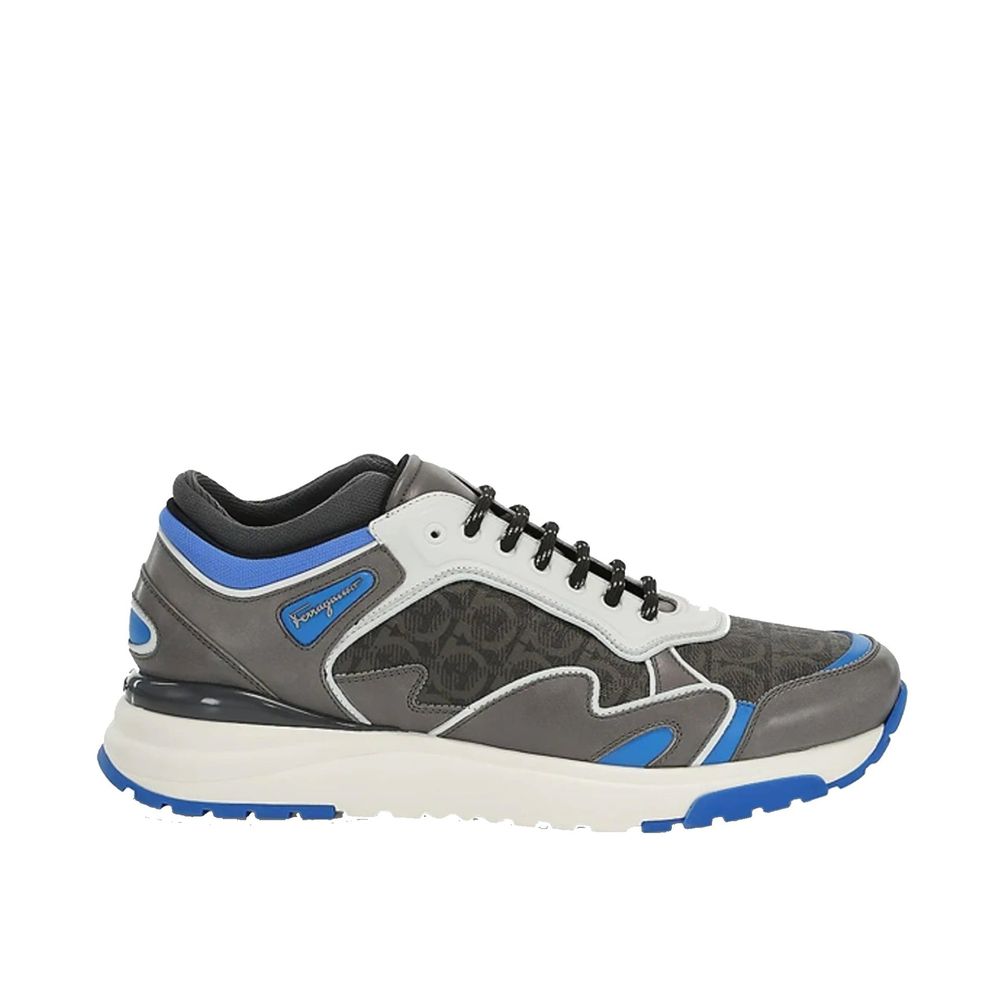 Salvatore Ferragamo Leather Logo Sneakers by Salvatore Ferragamo