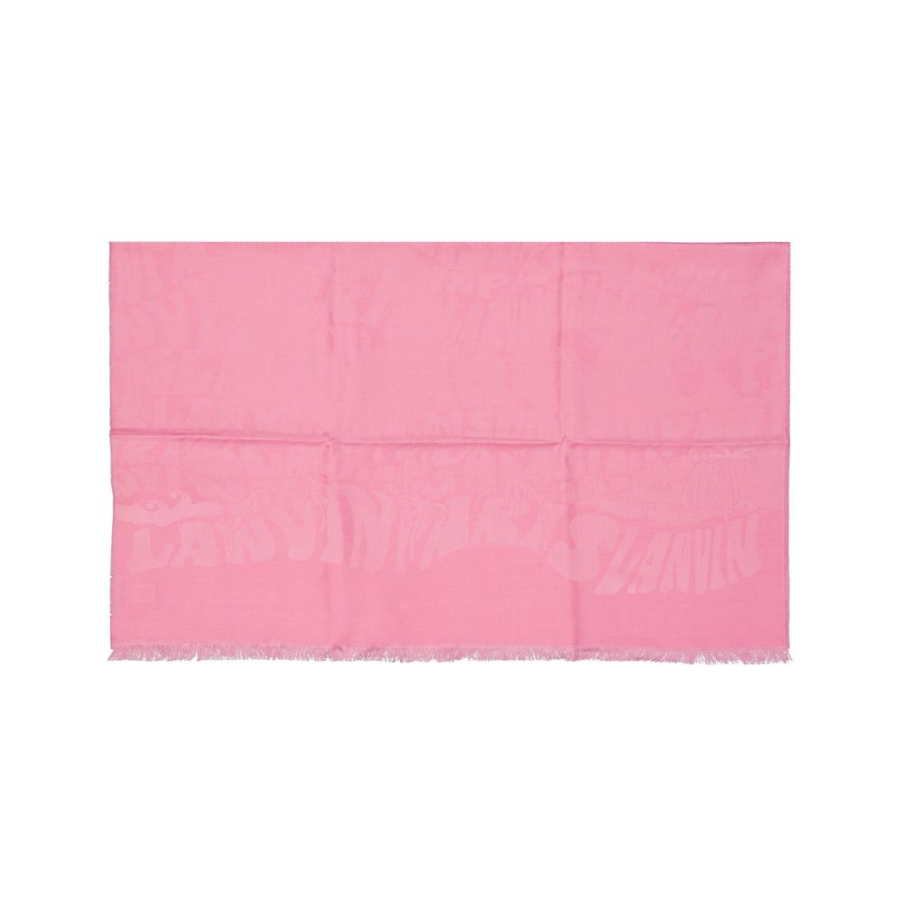 Écharpe en soie et laine Lanvin