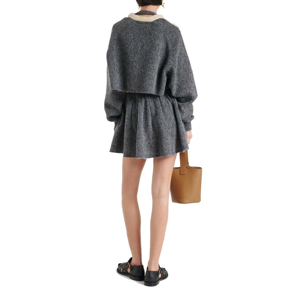 Cardigan court en laine Loewe