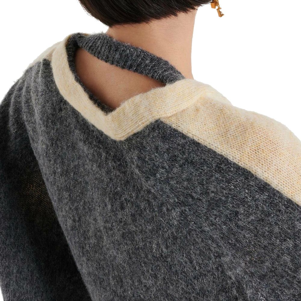 Cardigan court en laine Loewe