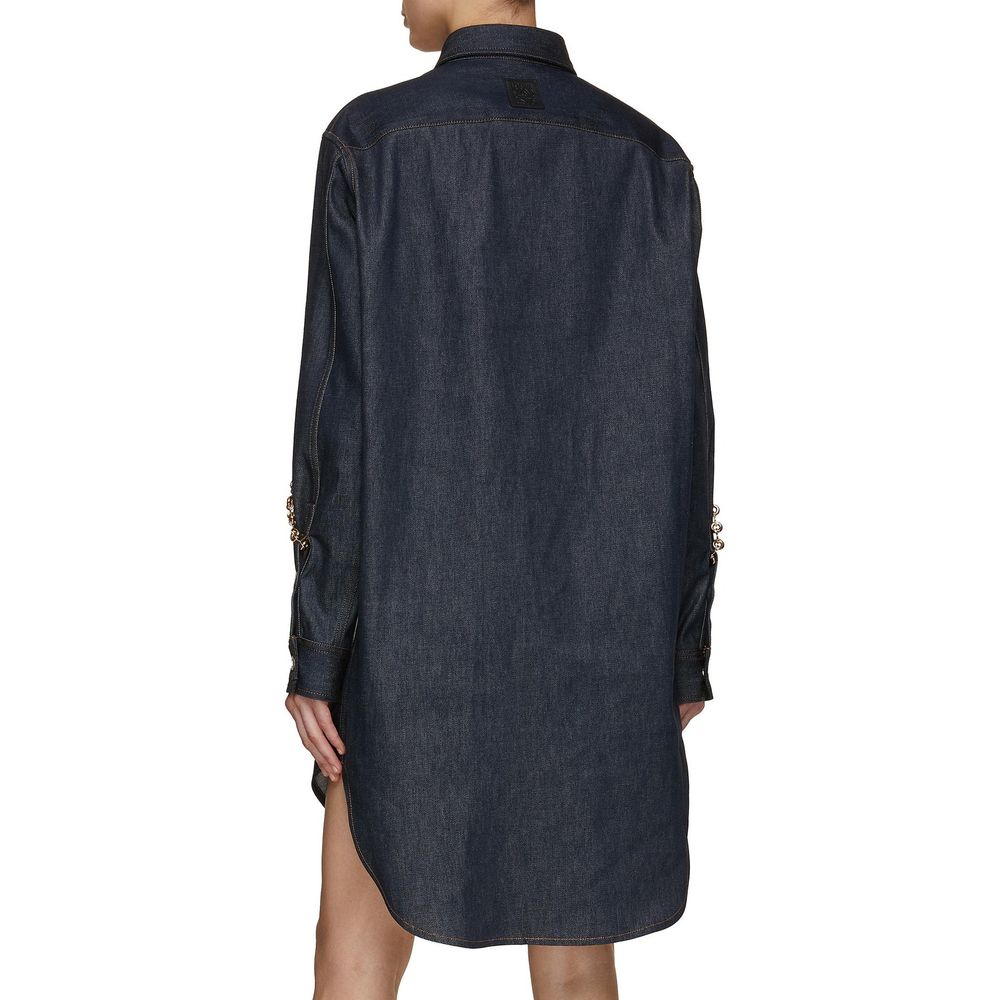 Robe chemise en jean à chaîne Loewe