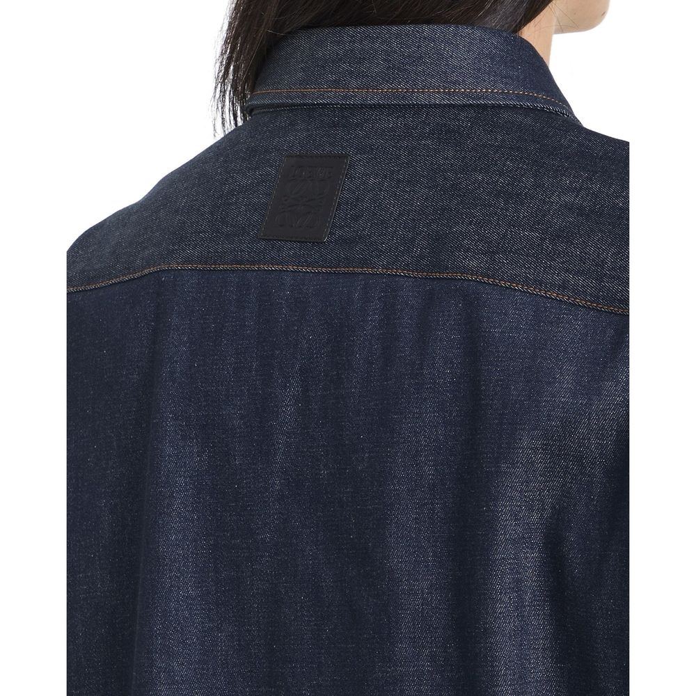 Robe chemise en jean à chaîne Loewe