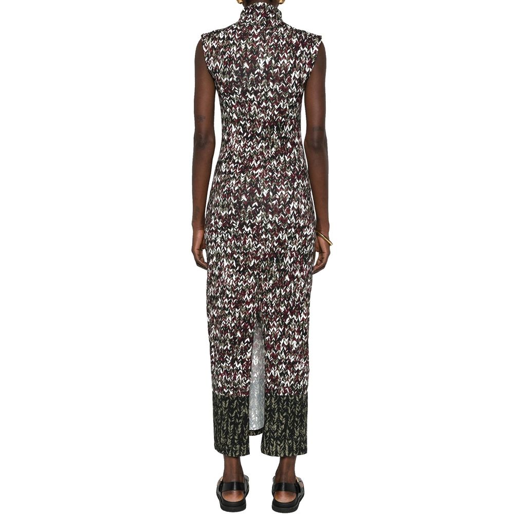 Robe longue en maille imprimée Loewe