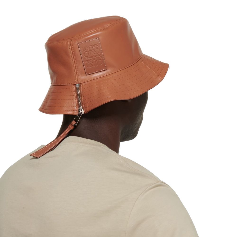 Chapeau de pêcheur en cuir Loewe