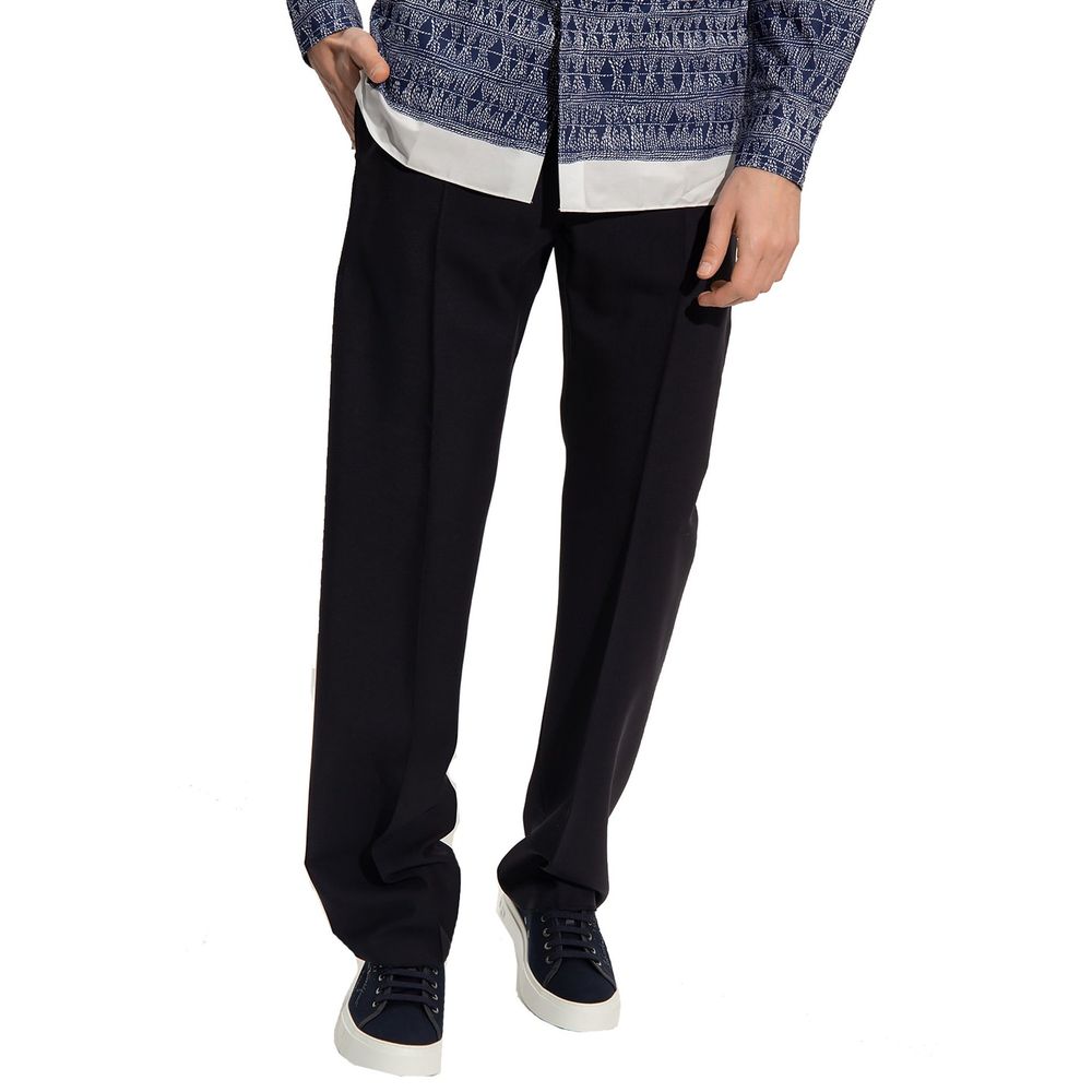 Pantalon en coton et soie Salvatore Ferragamo