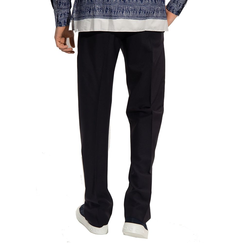 Pantalon en coton et soie Salvatore Ferragamo