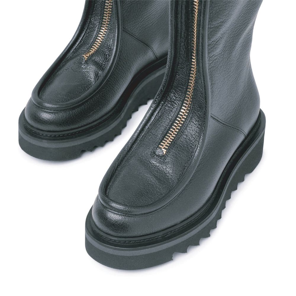 Salvatore Ferragamo Eurialo Leather Boots by Salvatore Ferragamo