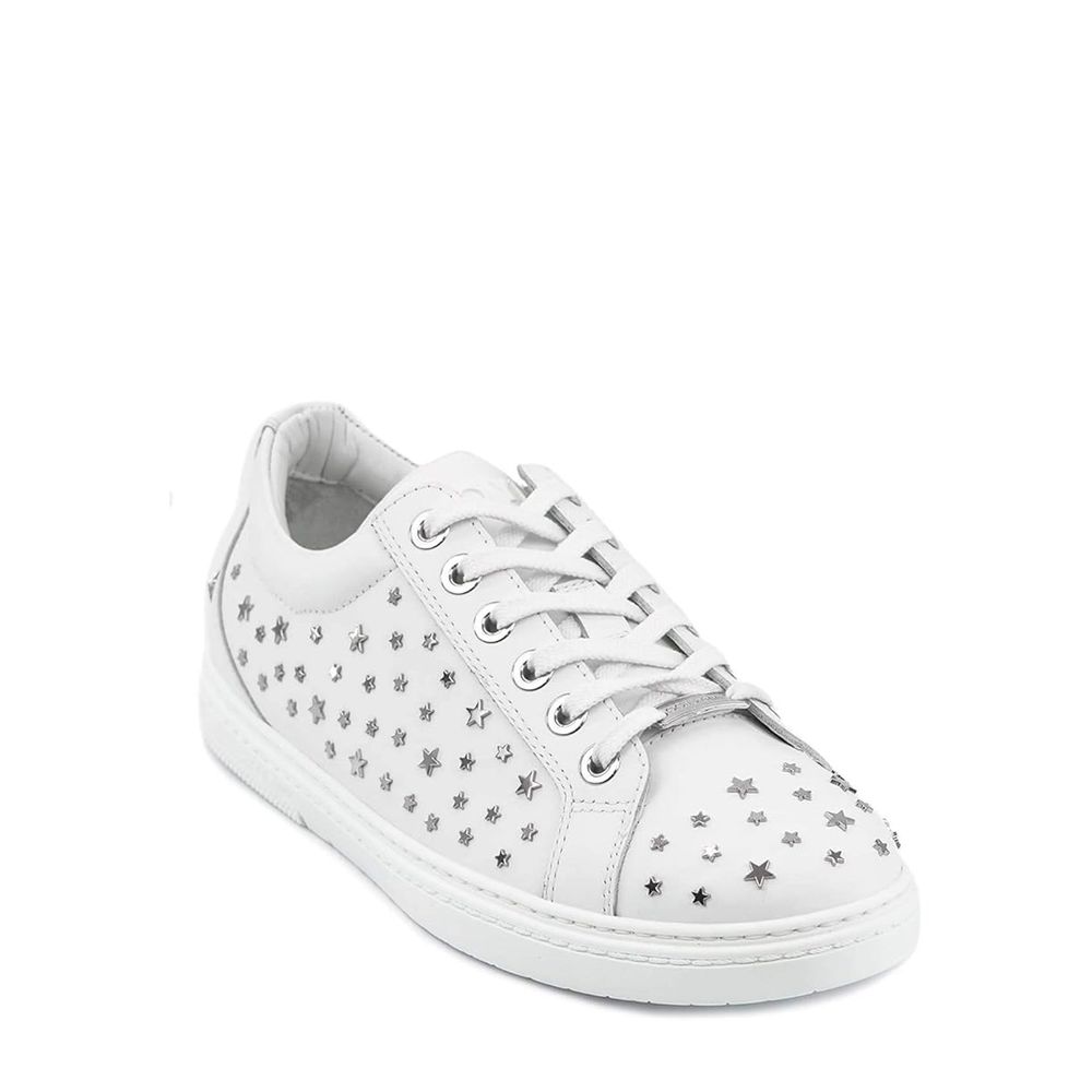 Jimmy Choo Cash Star Leather Sneakers by Jimmy Choo