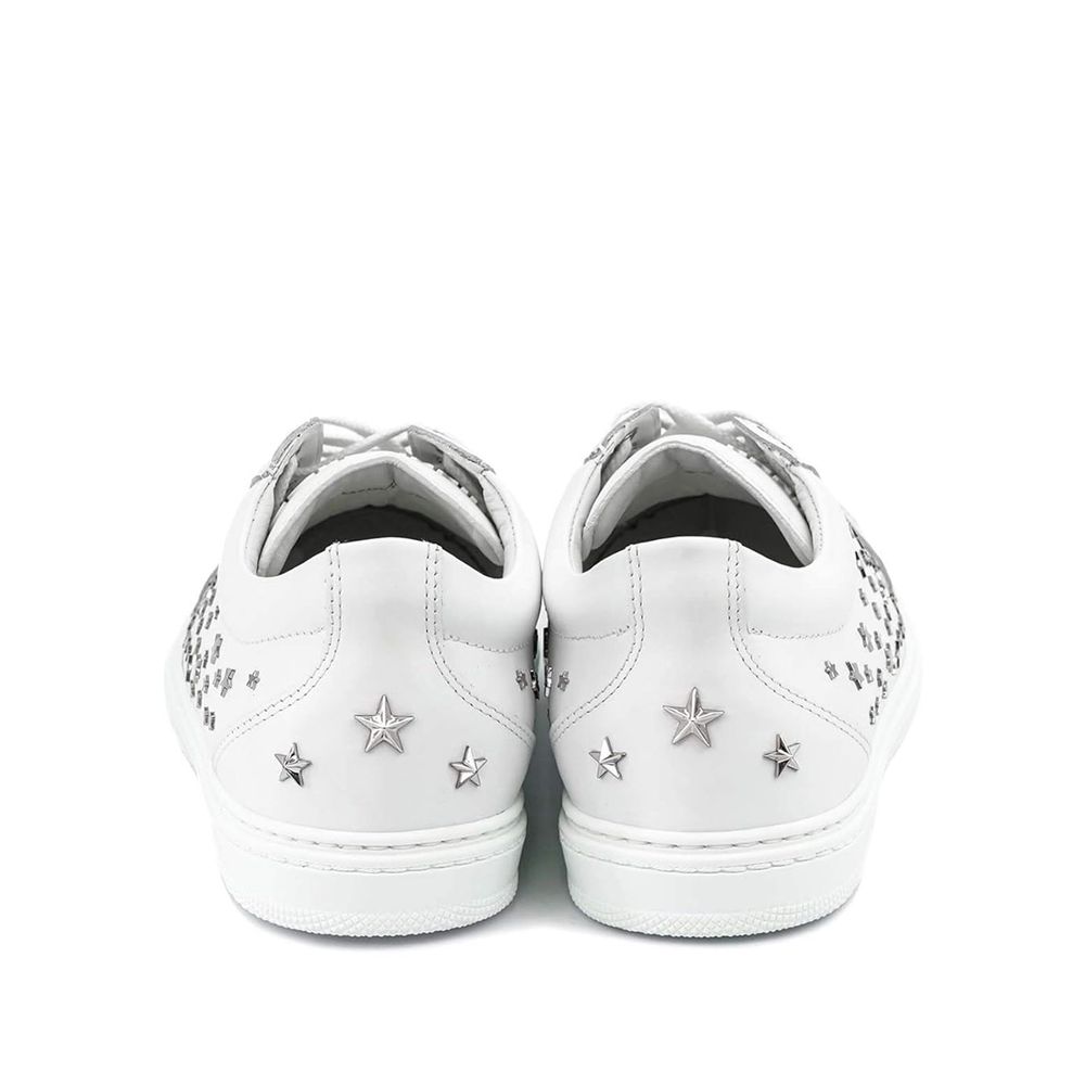 Jimmy Choo Cash Star Leather Sneakers by Jimmy Choo