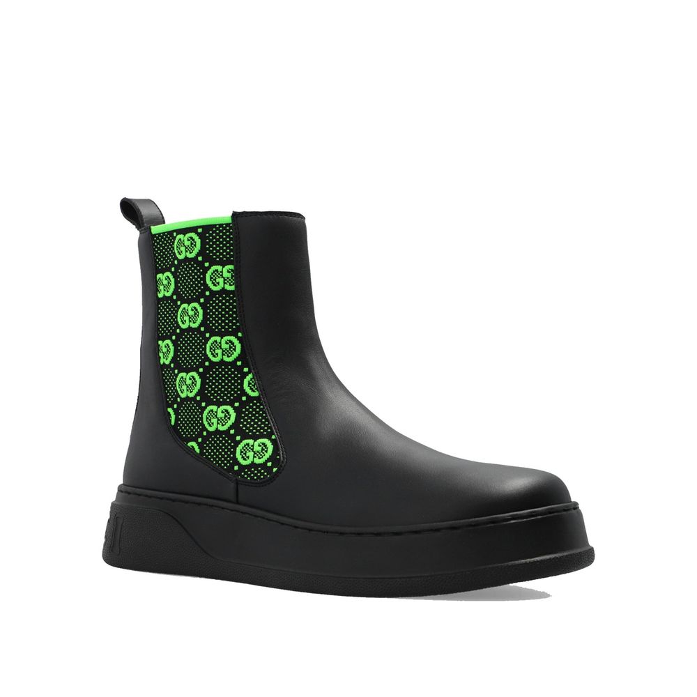Bottes en cuir Gucci GG